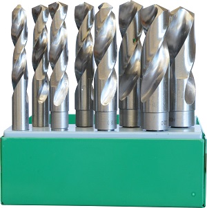 IN0103 - 8 Pc Reduced Shank Drill Bits Set HSS M2 AF Imperial